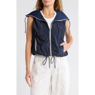 Free People Light Packer Hike Hooded Vest in Midnight Navy at Nordstrom Rack, Size X-Large