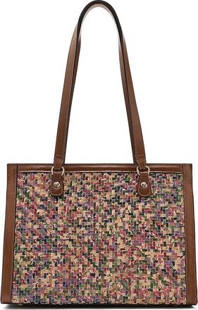 Patricia Nash Marena Woven Satchel Satchel Womens Handbags French Hydrangeas, Leather