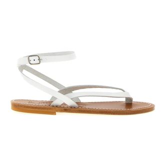 K.Jacques K.jacques, Schoenen, Dames, Wit, 36 EU, Leer, Smyrne Sandalen