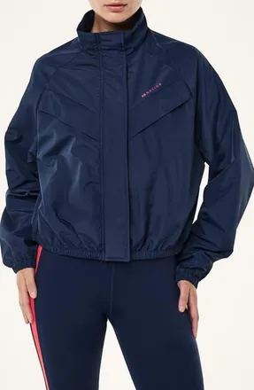 P.E Nation Shield Water Repellent Track Jacket in Dark Navy at Nordstrom, Size X-Small