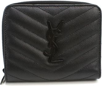 Saint Laurent Black Leather Wallet (Bi-Fold) (Pre-Owned)