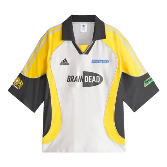 adidas x Brain Dead Short Sleeve Jersey Asia Sizing Silver Metallic JY7960