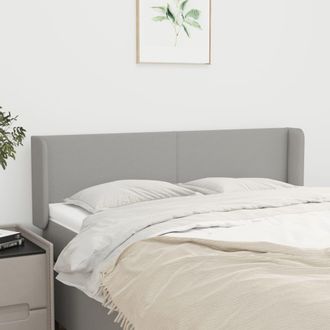 vidaXL Cabecero De Tela Gris Claro 147x16x78/88 Cm Vidaxl