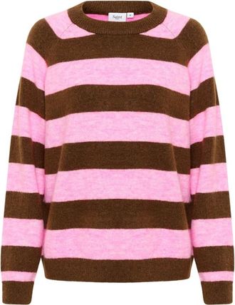 Saint Tropez Truien & Vesten, Dames, Veelkleurig, S, Wol, Gestreepte Pullover Sweater Chateau Nuthach