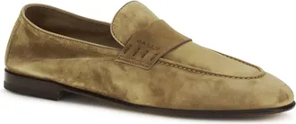 Bally Mens Elios Loafers Sigaro Calf Leather Bos Taurus
