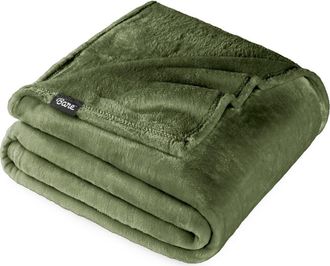 Bare Home Microplush Fleece Blanket in Cypress at Nordstrom, Size Twin