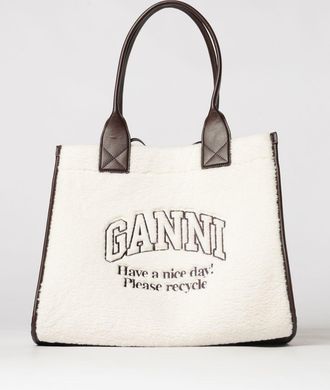 Ganni Borsa tote in shearling