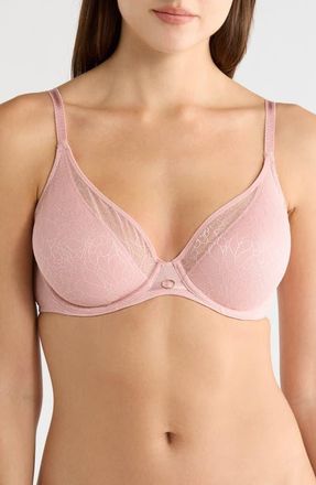 Chantelle Belle Underwire Plunge Bra in Rose Sable at Nordstrom, Size 32H