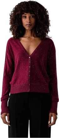 Patrizia Pepe C&aacute;rdigan de mezcla de lana - Knitwear - Mujer - P&uacute;rpura - S