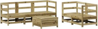 vidaXL 6 Piece Garden Sofa Set Impregnated Wood Pine vidaXL
