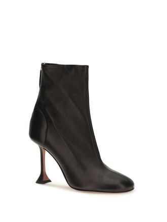 Amina Muaddi Iris Bootie - Black