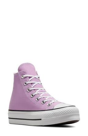 Converse Chuck Taylor All Star Lift High Top Platform Sneaker in Classic Amethyst/white/black at Nordstrom Rack, Size 5.5