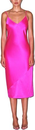 Fleur du Mal V-Neck Slip in Wild Pink at Nordstrom, Size X-Small