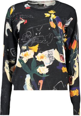 Desigual Zwarte Viscose Dames Trui