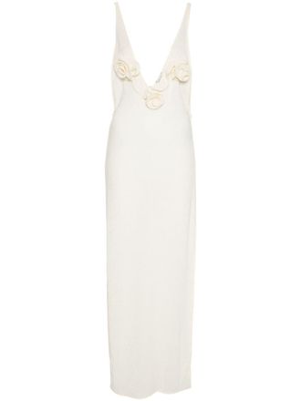 Magda Butrym Tulen maxi-jurk - Beige
