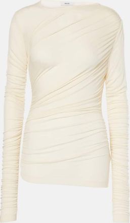 A Gold E Tania ruched jersey top