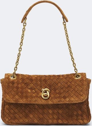 Bottega Veneta Madison Intrecciato suede shoulder bag