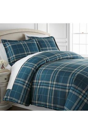 Southshore Fine Linens Vilano Plaid Duvet Cover Set in Plaid Blue at Nordstrom Rack, Size King/california King