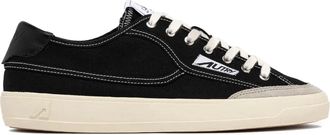 Autry Cream Windscape Suede Canvas Sneakers