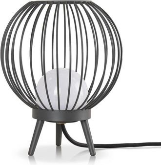 Paco Home Paco Home - Luminaria Exterior L&aacute;mpara Pie Mesa Exterior Terraza Jard&iacute;n Ip 54 Cable 3m Antracita (lechosa), L&aacute;mpara De Mesa Led