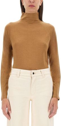 Kiton Smooth Cashmere-Silk Blend Turtleneck Shirt