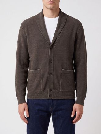 Brioni Shawl Collar Cardigan in a Cashmere and Wool Blend with Pockets