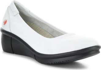 Softinos Rem Platform Wedge Pump in White at Nordstrom, Size 10-10.5Us