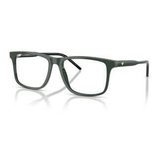 Emporio Armani Glasses, male, Green, Size: 53 MM Square Acetate Sunglasses