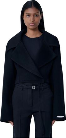 Sportmax Jassen, Dames, Zwart, 2Xs, Wol, Wool Coat