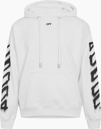 Off-white Mens Mens Overhead Hoodie - White - Size: 40