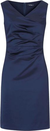 Vera Mont Kleedjes, Dames, Blauw, 2Xl, Satijn, Short Kleedjes