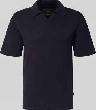 Jack & Jones Strickshirt mit V-Ausschnitt Modell MILANO in Marine, Gr&ouml;&szlig;e XXL