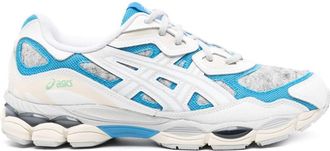 Asics Gel-NYC colour-block panelled sneakers - men - Fabric/Calf Leather/Fabric/Rubber - 7 - White