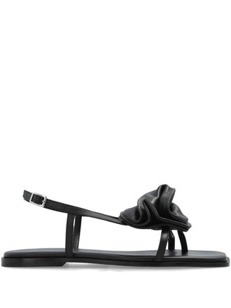 Vic Mati&eacute; Buckle-Fastening Slingback Sandals with Floral Appliqu&eacute;