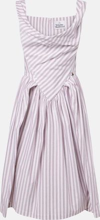 Vivienne Westwood Sunday striped cotton midi dress