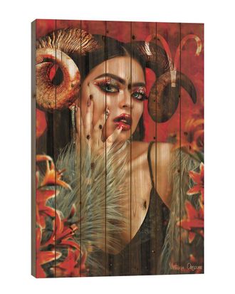 iCanvas Icanvas Aries Wood Print By Victoria Obscure Wall Art