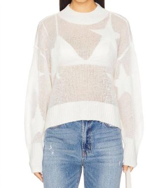 Pistola Denim Joslyn Overthrow Top In Ivory Star