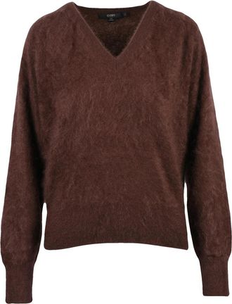 Seventy V-Neck Cashmere Pullover With Fuzzy Texture