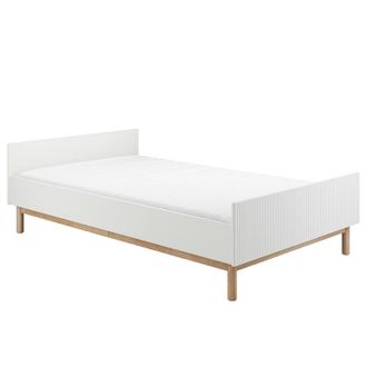 OEM Lit 120x200 Sommier Inclus Pinio Miloo Blanc