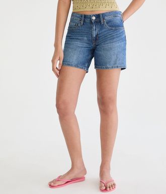 A&eacute;ropostale Low-Rise Baggy Denim Shorts 6