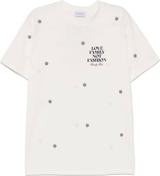 Family Fir$t Milano T-shirt con stampa grafica - Bianco