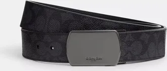 Coach Plaque Buckle Cut To Size Reversible Belt, 38 Mm