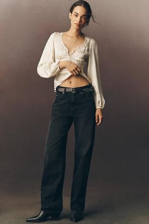 Amo Annette Mid-Rise Wide-Leg Jeans