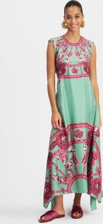 La DoubleJ San Carlo Dress in Zodiac Plac&eacute;e Acquamarine at Nordstrom, Size X-Small