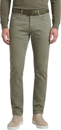 Pierre Cardin Pantalon 5-p groen katoen Lyon Tapered fit