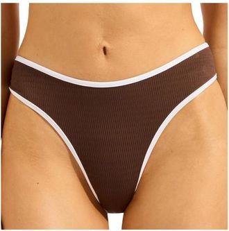 Seafolly Beach Bound High Leg Pant Bikini-Bottom f&uuml;r Damen | orange