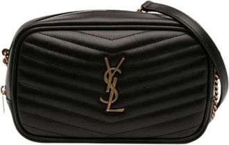 Saint Laurent Pre-owned Cross Body Bags, female, Black, Size: ONE SIZE Pre-owned The Lou Camera Bag