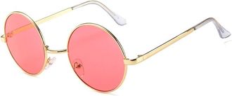 Generic Metal Men Driving Sunglasses Outdoor Sports Women Vacation Sun Glasses(Red)