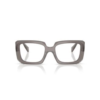 Prada 0pr C09v Translucent Acetate Oversized Square Sunglasses