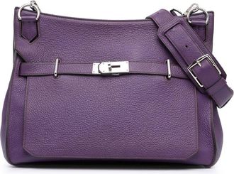 Herm&egrave;s Borsa a tracolla Jypsi&egrave;re 34 in pelle Taurillon Clemence 2013 - Viola